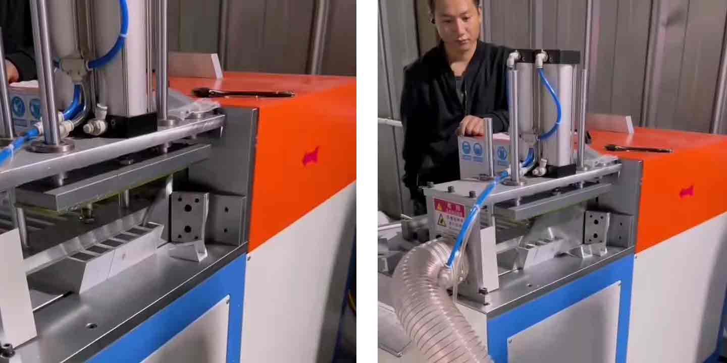 70度型材切割機(jī)鋸切尾料頭